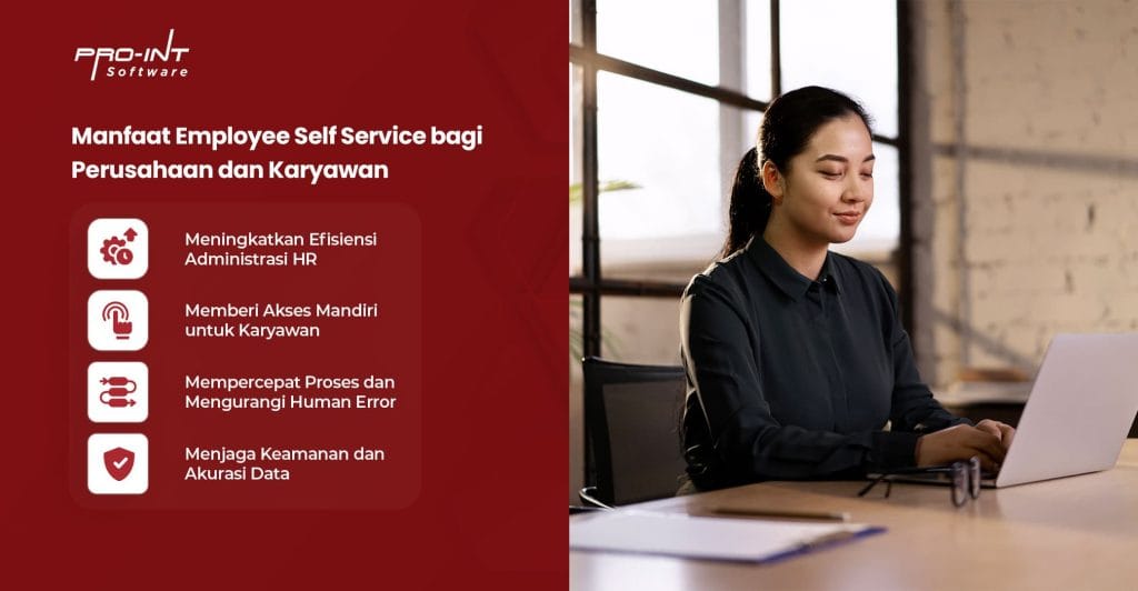 Efficient employee self service software system for companies and employees in Indonesia