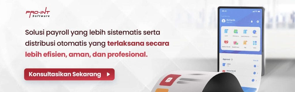Smartphone displaying HR and payroll management app for employee scheduling and attendance tracking on Pro Int HRIS  ERP software platform