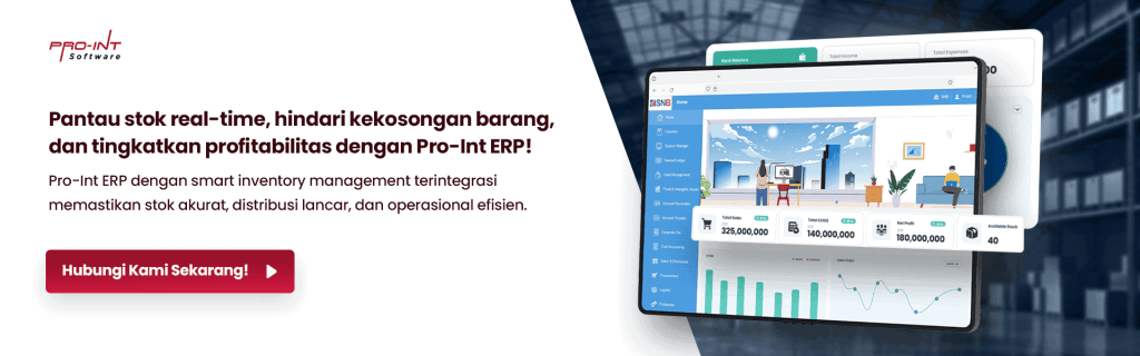 Real time inventory monitoring with Pro Int ERP system to optimize stock management and boost profitability in Indonesia