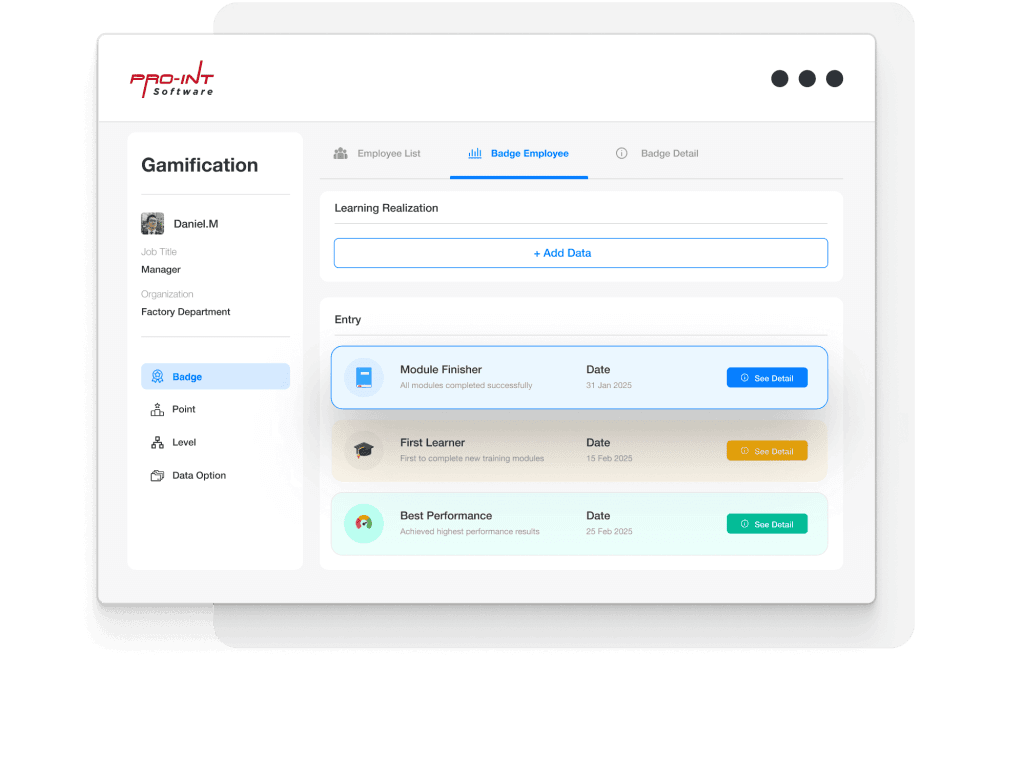 Gamification_Badge Employee 01 - Pro-Int Software - Pro-Int Software