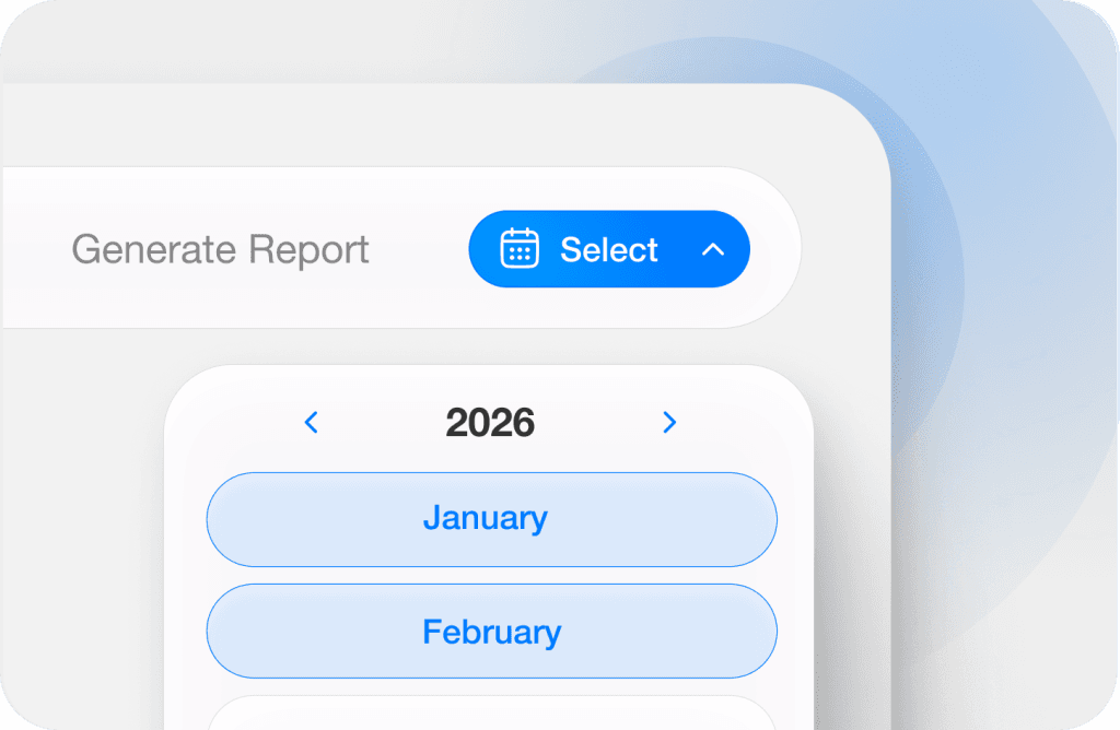 Smart Reporting_Generate Report Calendar 01 - Pro-Int Software - Pro-Int Software