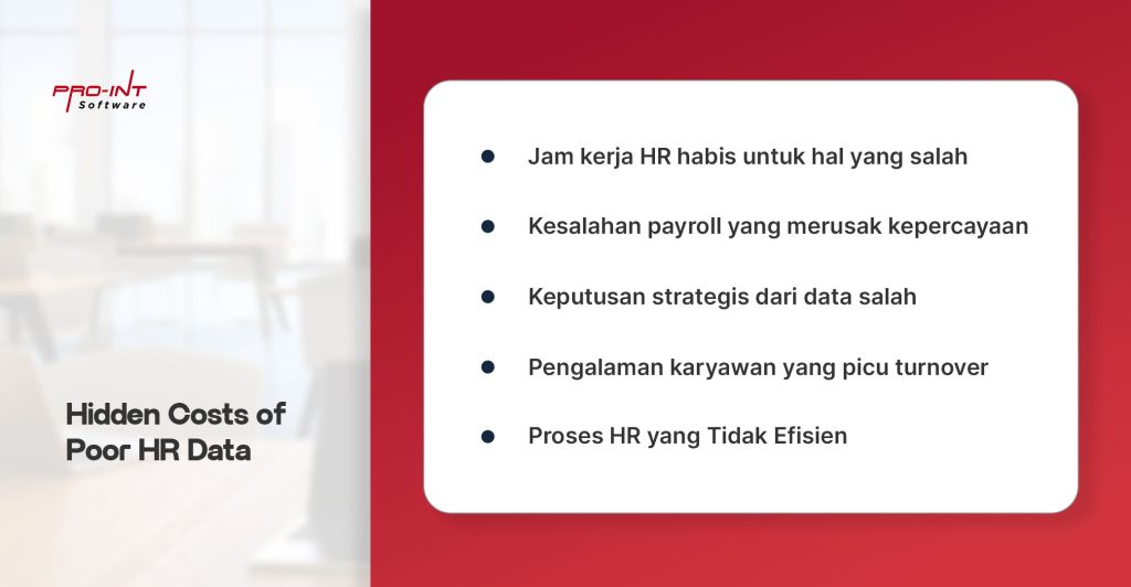 Pro-Int HRIS - Pro-Int Software Hidden Costs of Poor HR Data